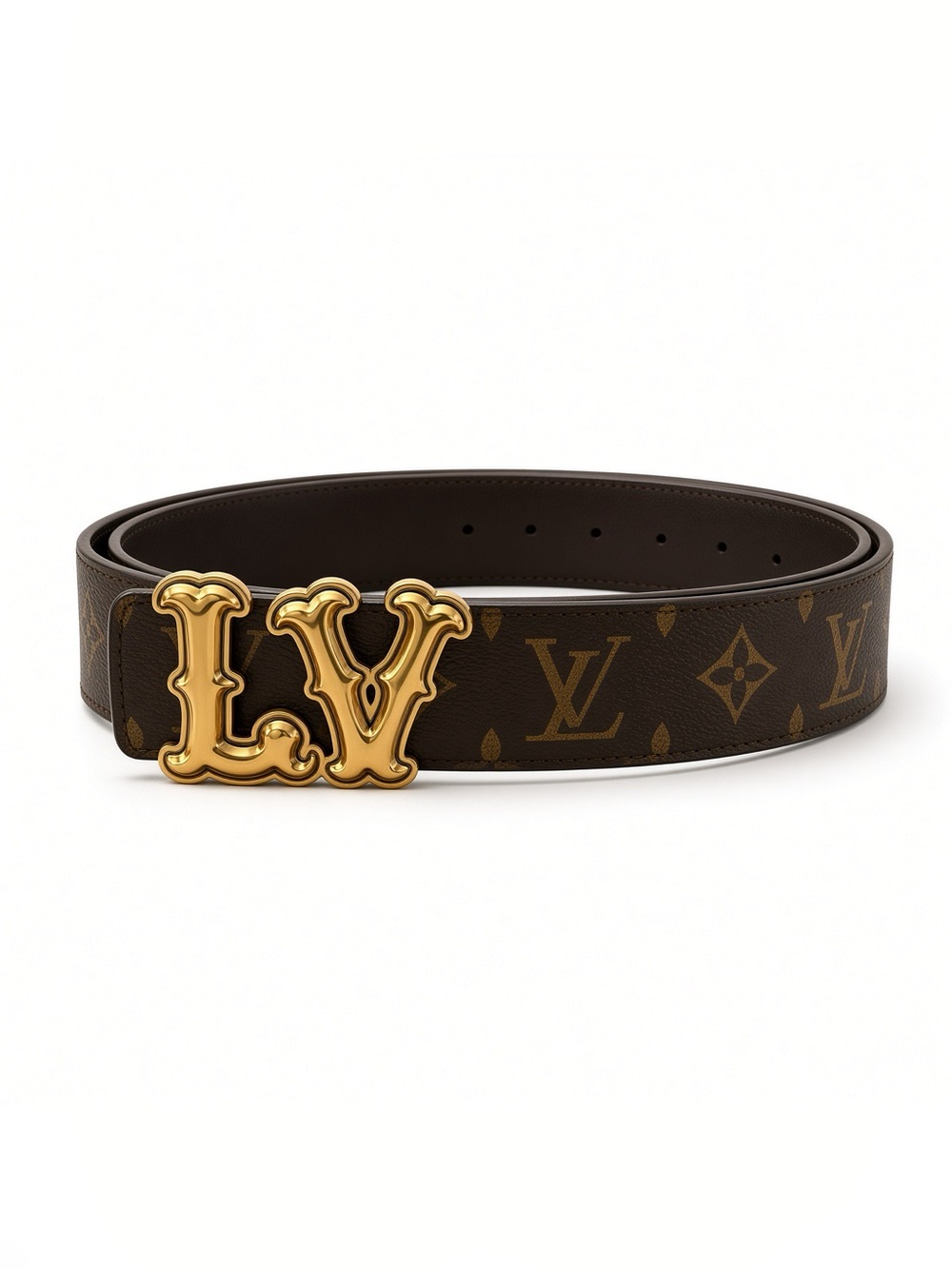Brand New Brown Belt Keeper with Embossed Logo